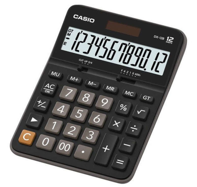 KALKULATOR BIUROWY CASIO DX-12B 12-POZ., Kalkulatory, Urządzenia i maszyny biurowe