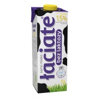 Mleko ŁACIATE, bez laktozy 1,5%, 1 l, krótki termin ważności, Mleka i śmietanki, Artykuły spożywcze
