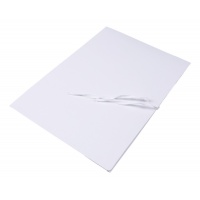 Teczka wiązana OFFICE PRODUCTS, karton, A4, 300gsm, 3-skrz., biała, Teczki płaskie, Archiwizacja dokumentów