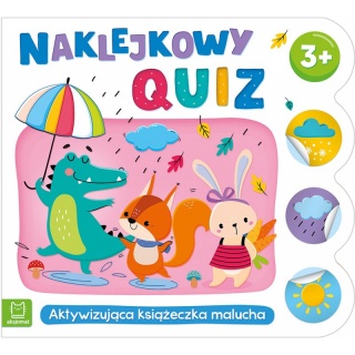 Naklejkowy quiz 3+. Aktywizująca książeczka maluch, Edukacyjne, Książeczki