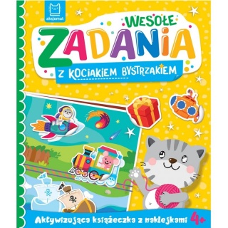 Wesołe zadania z kociakiem bystrzakiem. Aktywizują, Edukacyjne, Książeczki