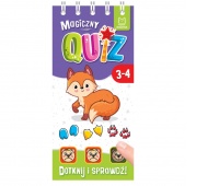 Magiczny quiz z liskiem. Dotknij i sprawdź. 3-4 la, Edukacyjne, Książeczki