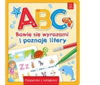 A,B,C-BAWIE SIE WYRAZAMI I POZNAJE LITERY, Edukacyjne, Książeczki