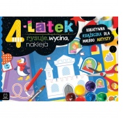 4-latek rysuje, wycina, nakleja. Kreatywna książec, Edukacyjne, Książeczki