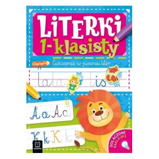 Literki 1-klasisty. Ćwiczenia w pisaniu liter, Edukacyjne, Książeczki