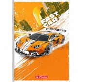 ZESZYT FAST CAR A5 16K.LINIA PODWÓJNA KOLOROWA, Zeszyty, Zeszyty i bloki