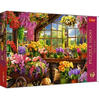 Puzzle 1000 Tea Time Przygotowania do wiosny !!, 1000 elementów, Puzzle