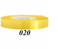 Wstążka satynowa 12mm/32mb, żółta, Wstążki, tasiemki, Art. kreatywne