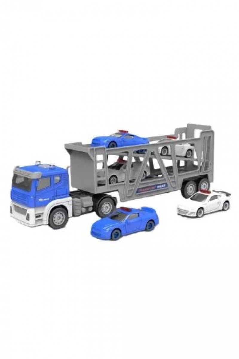 Auto laweta + auta x5 33,7x8,7x11,5cm 7439, Pojazdy, Zabawki