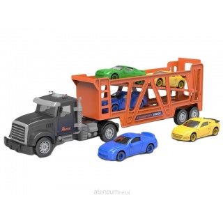 Auto laweta + auta x5 33,7x8,7x11,5cm 87446, Pojazdy, Zabawki