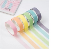 MESHU TAŚMA DEKORACYJNA "MACARON" 1cmx3m.6szt.