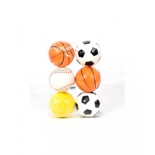 PIŁKA MIĘKKA 10 CM SPORTOWA 4455, Sport i rekreacja, Zabawki