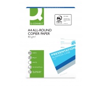 Copier paper Q-CONNECT All-Round, A4, class C, 80gsm, 500 sheets, Copier paper, Paper and labels