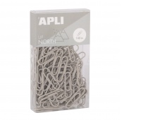 Round clips APLI Up North, 28mm, 140pcs, in box with hang tag, grey
