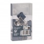 Binder clips APLI Up North, 19mm, 15pcs, in box with hang tag, blue
