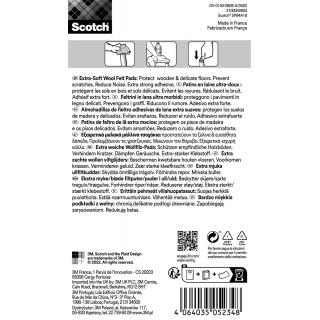 Podkładki przylepne SCOTCH, samoprzylepne, okrągłe, 13mm, 25 szt., beżowe, Podkładki, Wyposażenie biura