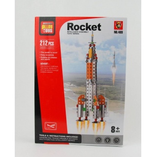 KLOCKI METALOWE - RAKIETA 53288, Klocki, Zabawki