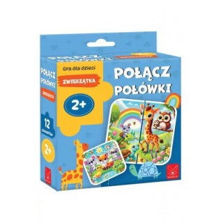 POŁĄCZ POŁÓWKI ZWIERZĄTKA, Towarzyskie, Gry