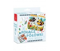 POŁĄCZ POŁÓWKI POLNE ZWIERZĘTA 3+