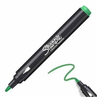 SHARPIE MARKER AKRYL GREEN OS TK6 GL, Markery permanentne, Art. do pisania i korygowania