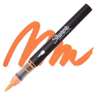 SHARPIE MARKER AKRYL BRUSH PEN ORANGE OS TK6 GL, Markery permanentne, Art. do pisania i korygowania