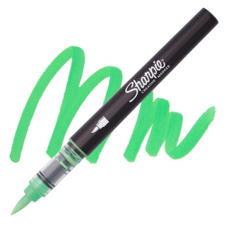 SHARPIE MARKER AKRYL BRUSH PEN EMERALD GREEN OS TK6 GL, Markery permanentne, Art. do pisania i korygowania
