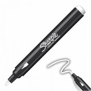 SHARPIE MARKER AKRYL WHITE OS TK6 GL, Markery permanentne, Art. do pisania i korygowania