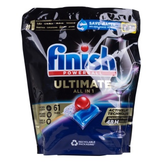 Tabletki do zmywarki FINISH Ultimate All in One, 61 szt., regular, Środki czyszczące, Artykuły higieniczne i dozowniki