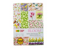 BLOK Z MOTYWAMI BLOOM SPRING A4 16ark.28 MOTYW.HC, Scrapbooking, Art. kreatywne