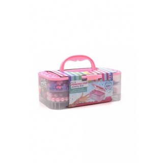 Koraliki w kuferku 19x13,5x8cm 7219, Kreatywne, Zabawki