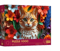 Puzzle 1000 - 40-lecie Trefl - Kot !!