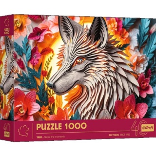 Puzzle 1000 - 40-lecie Trefl - Wilk !!, 1000 elementów, Puzzle