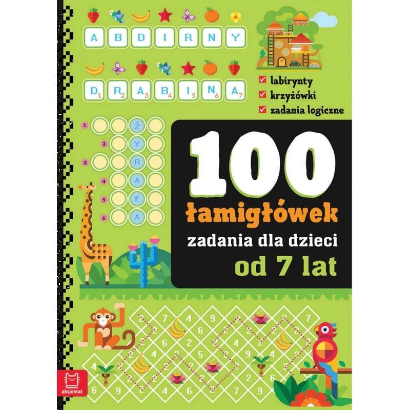 100 łamigł&oacute;wek - zadania dla dzieci od 7 lat, Edukacyjne, Książeczki