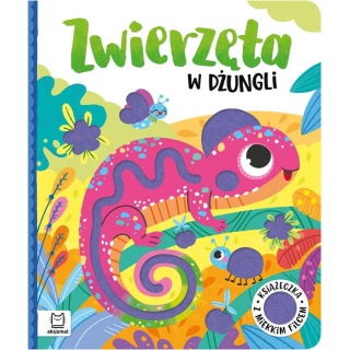 Zwierzęta w dżungli. Książeczka z miękkim filcem, Edukacyjne, Książeczki
