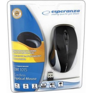 ESPERANZA MYSZ BEZPRZEW.2,4GHZ USB SILVER ANTARES, Klawiatury i myszki, Akcesoria komputerowe