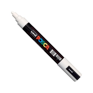 MARKER Z FARBĄ PLAKATOWĄ POSCA 1,8-2,5mm.BIAŁY, Markery permanentne, Art. do pisania i korygowania