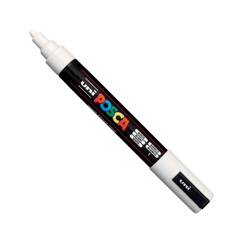 MARKER Z FARBĄ PLAKATOWĄ POSCA 1,8-2,5mm.BIAŁY, Markery permanentne, Art. do pisania i korygowania