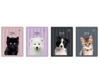 ZESZYT A5 32K.TRZY LINIE KOLOR.UV PUPPY SIGN /10/