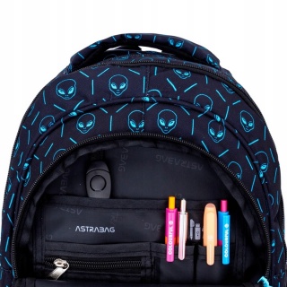 PLECAK ASTRABAG NEON UFO AB330, Plecaki, Tekstylia