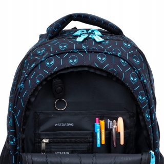PLECAK ASTRABAG NEON UFO AB300, Plecaki, Tekstylia