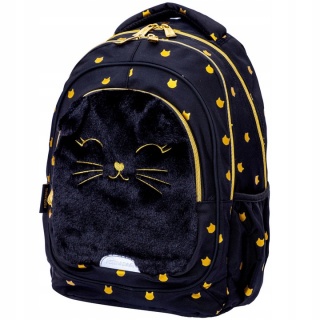 Plecak ASTRABAG FLUFFY KITTY BLACK AB330, Plecaki, Tekstylia
