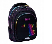 PLECAK HEAD GOLDEN EFFECT RAINBOW KITTY AB300, Plecaki, Tekstylia
