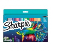 Marker Sharpie Fine Zestaw 18 kolorów – ryba, Markery permanentne, Art. do pisania i korygowania