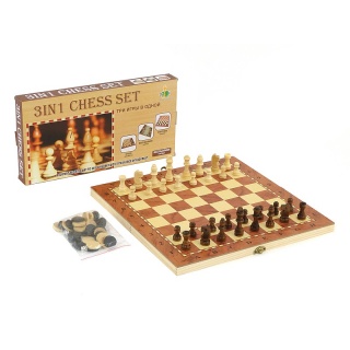 SZACHY 3w1 BOX 26814, Kreatywne, Zabawki