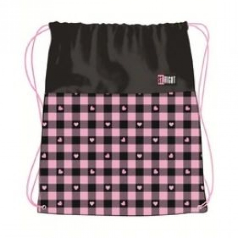 WOREK NA OBUWIE STRIGHT SO-01 PINK CHECKERED mkmp, Worki, Tekstylia