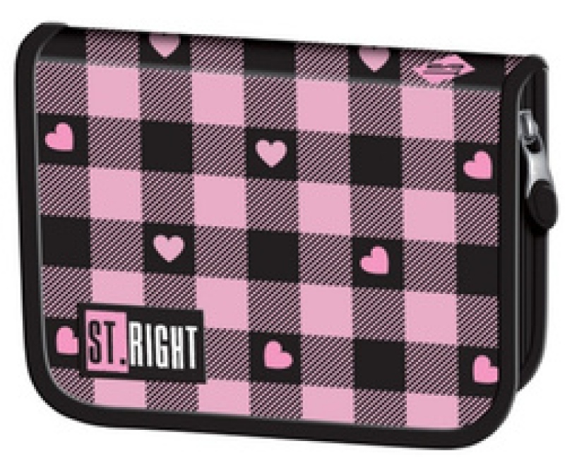 PIÓRNIK DWUKL.BEZ WYP.PC-03 STRIGHT PIN CHECKERED, Piórniki, Tekstylia