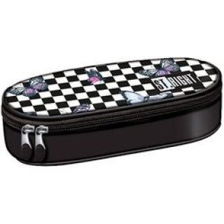 PIÓRNIK SASZETKA STRIGHT PC-01 CHESSBOARD BUTTERF., Piórniki, Tekstylia