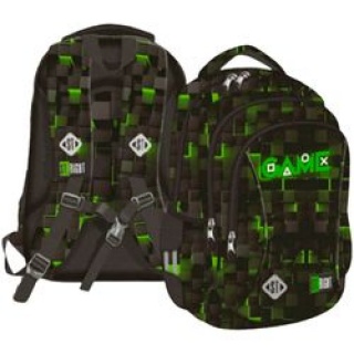 PLECAK 3-KOM.STRIGHT BP-77 GREEN GAME mkmp, Plecaki, Tekstylia