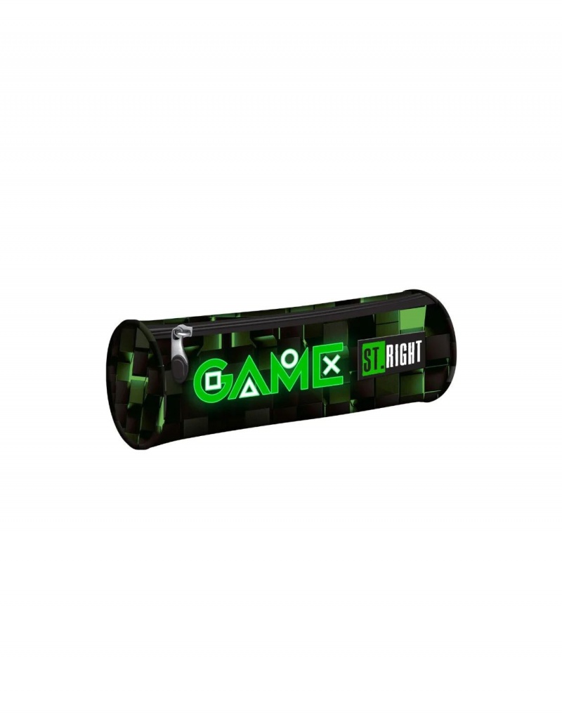 PIÓRNIK TUBA STRIGHT PU-01 GREEN GAME mkmp, Piórniki, Tekstylia