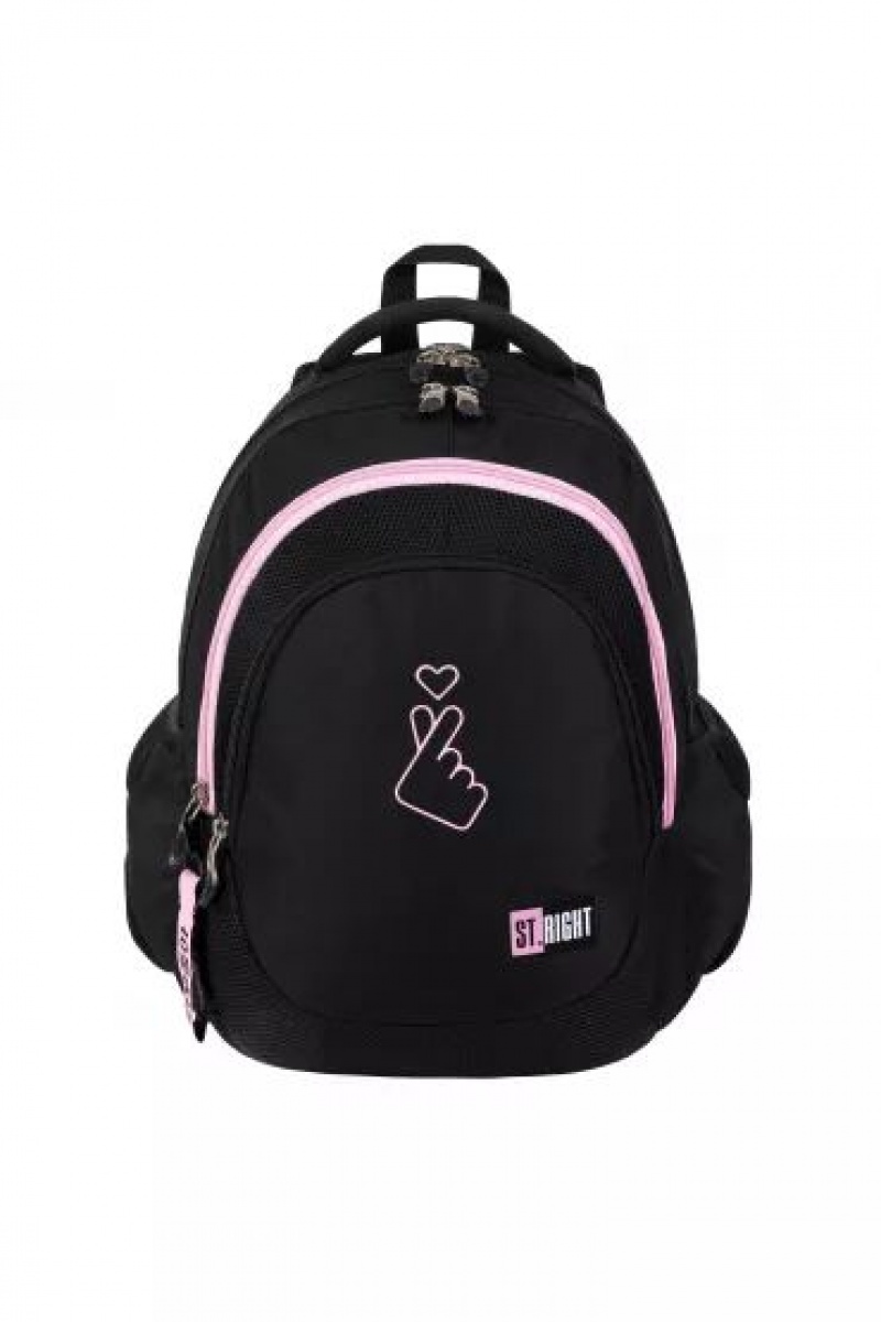 PLECAK 4-KOMOROWY STRIGHT BP-06 K-POP LOVER mkmn, Plecaki, Tekstylia